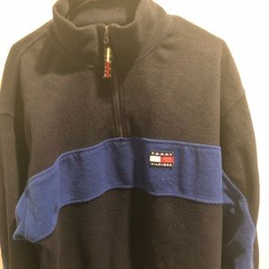 Vintage 90s Tommy Hilfiger Flag Fleece